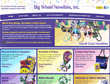 Tablet Screenshot of bigwheelnovelties.com
